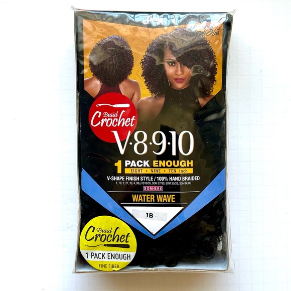 ZURY V8910 SYNTHETIC CROCHET BRAIDS – WATER WAVE - Picture 1 of 4